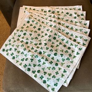 Set of 6 Shamrock Placemats